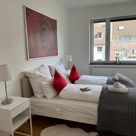 Nooqa - Living Collection - Parkplatz, Smart Tv, Kueche, Voll Ausgestattet 杜伊斯堡